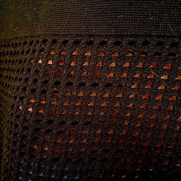 St. John size M black pencil skirt with cut outs on the bottom side slit - Picture 3 of 8